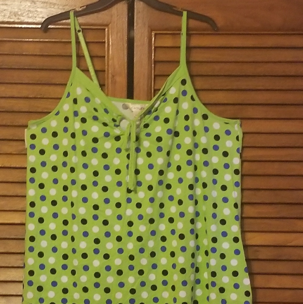 Polka Dot Pajama Top. Size 22/24